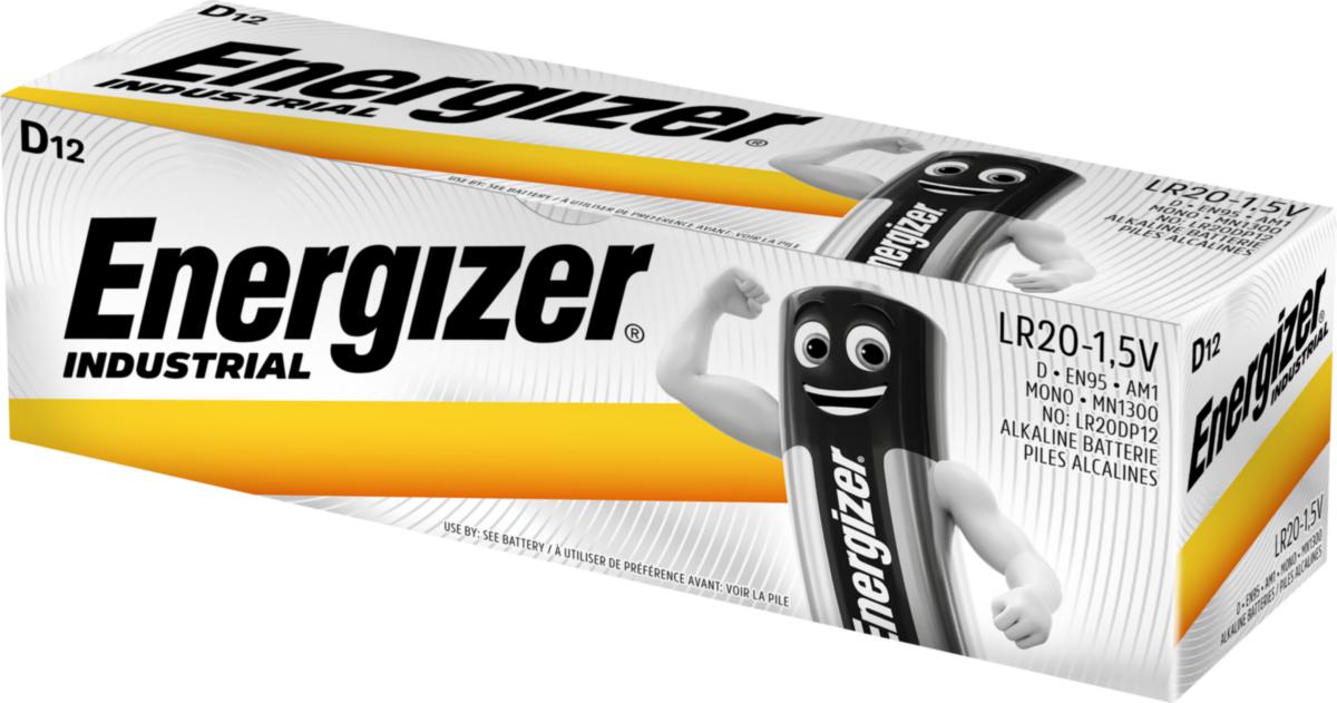 Batteri INDUSTRIAL 10/12-pack - BATTERI INDUST D/LR20 DP12