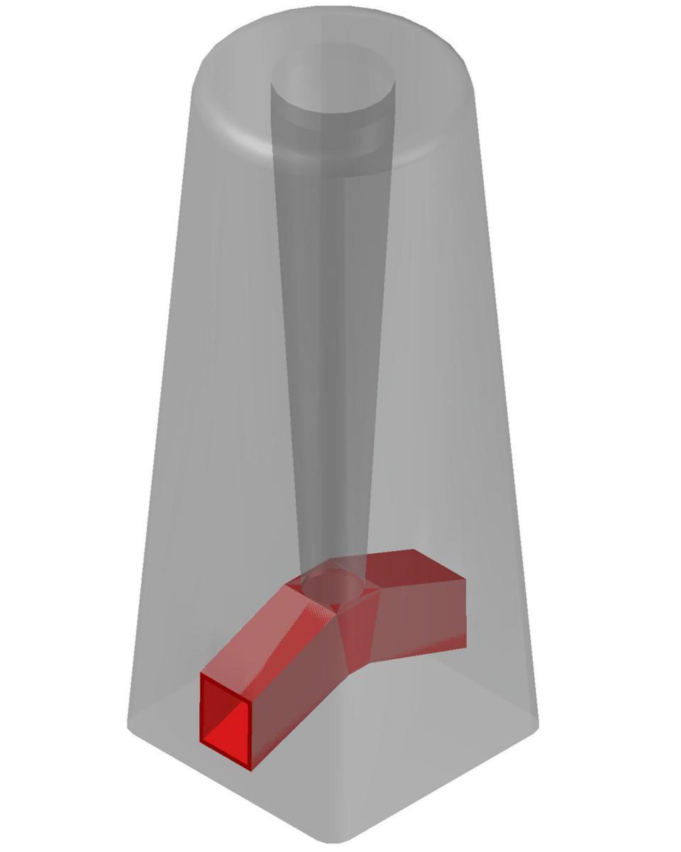 Base plate for lighting posts CETONG - FOOT CETONG 60/700 RED