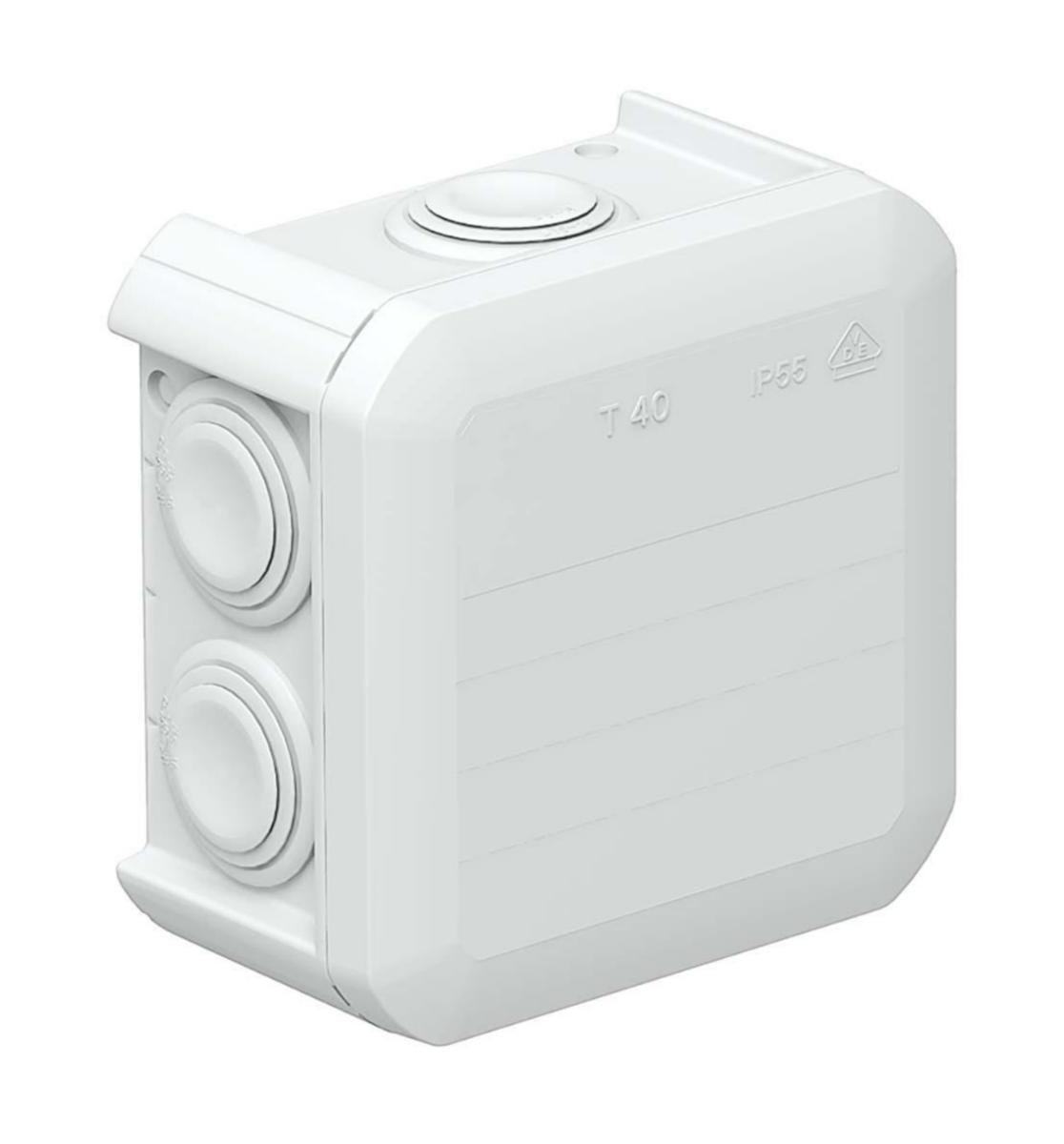 Junction box a-collection IP55 - JUNCTION BOX T40 RW IP 55 90X90X52MM WH A-COLLECTION