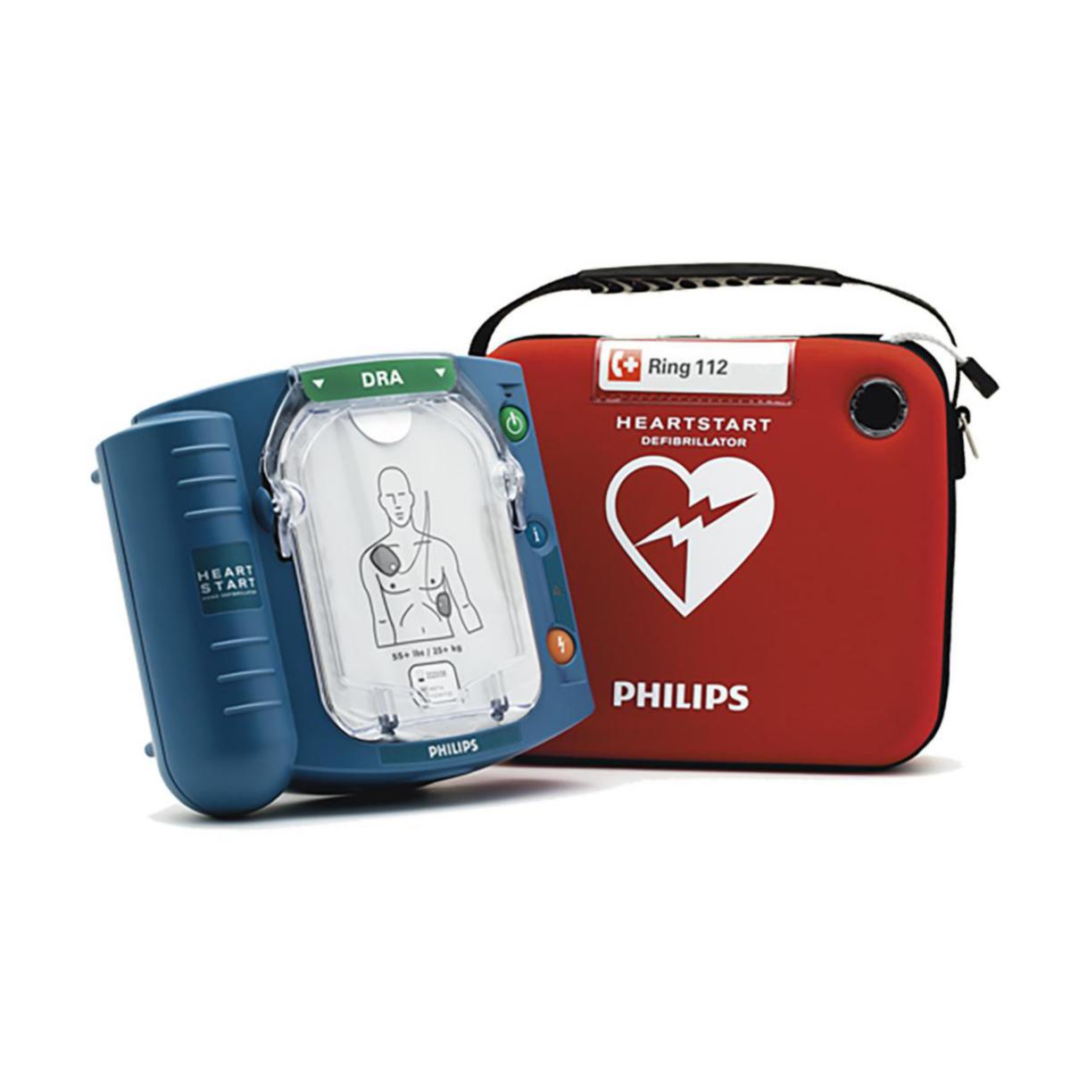 Hjärtstartare Philips HS1 med Väska/Tillbehör - HJÄRTSTARTARE PHILIPS HS1 INKLUSIVE VÄSKA MED TILLBEHÖR