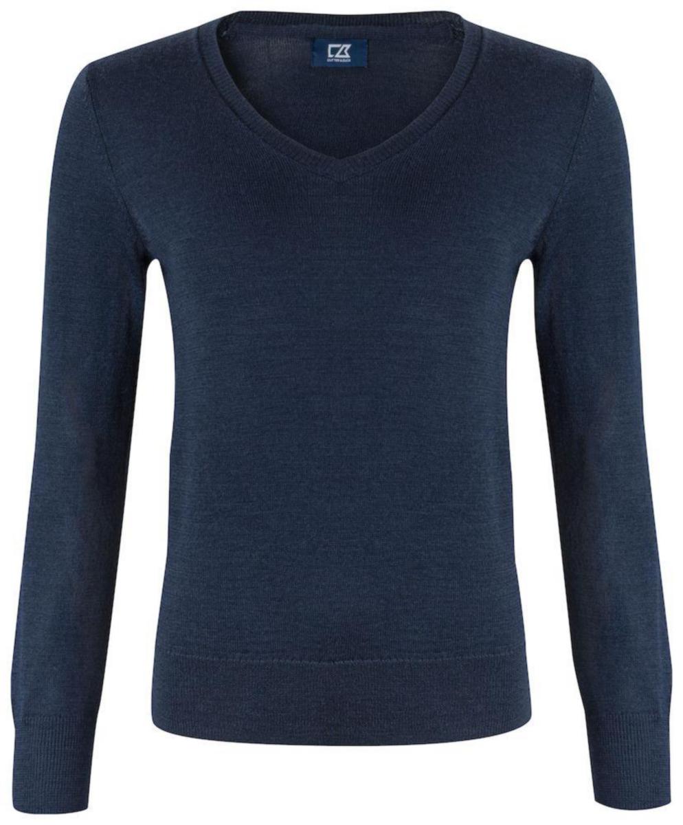 Tröja Cutter & Buck Vernon v-neck dam - TRÖJA C&B VERNON 355433 DAM MARIN STL XS