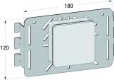 Retaining plate wire trunking