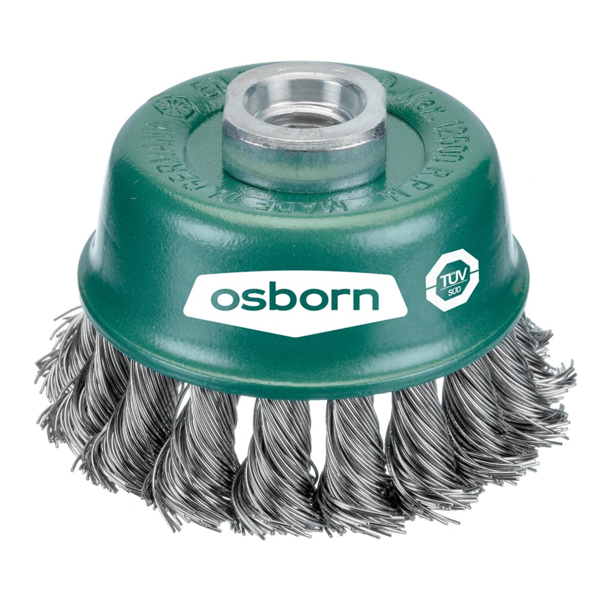 Axial-brushed Osborn Superior, twisted wire - SHAFT GRINDER M14 OSBORN D65 0.35 TWISTED SS WIRE
