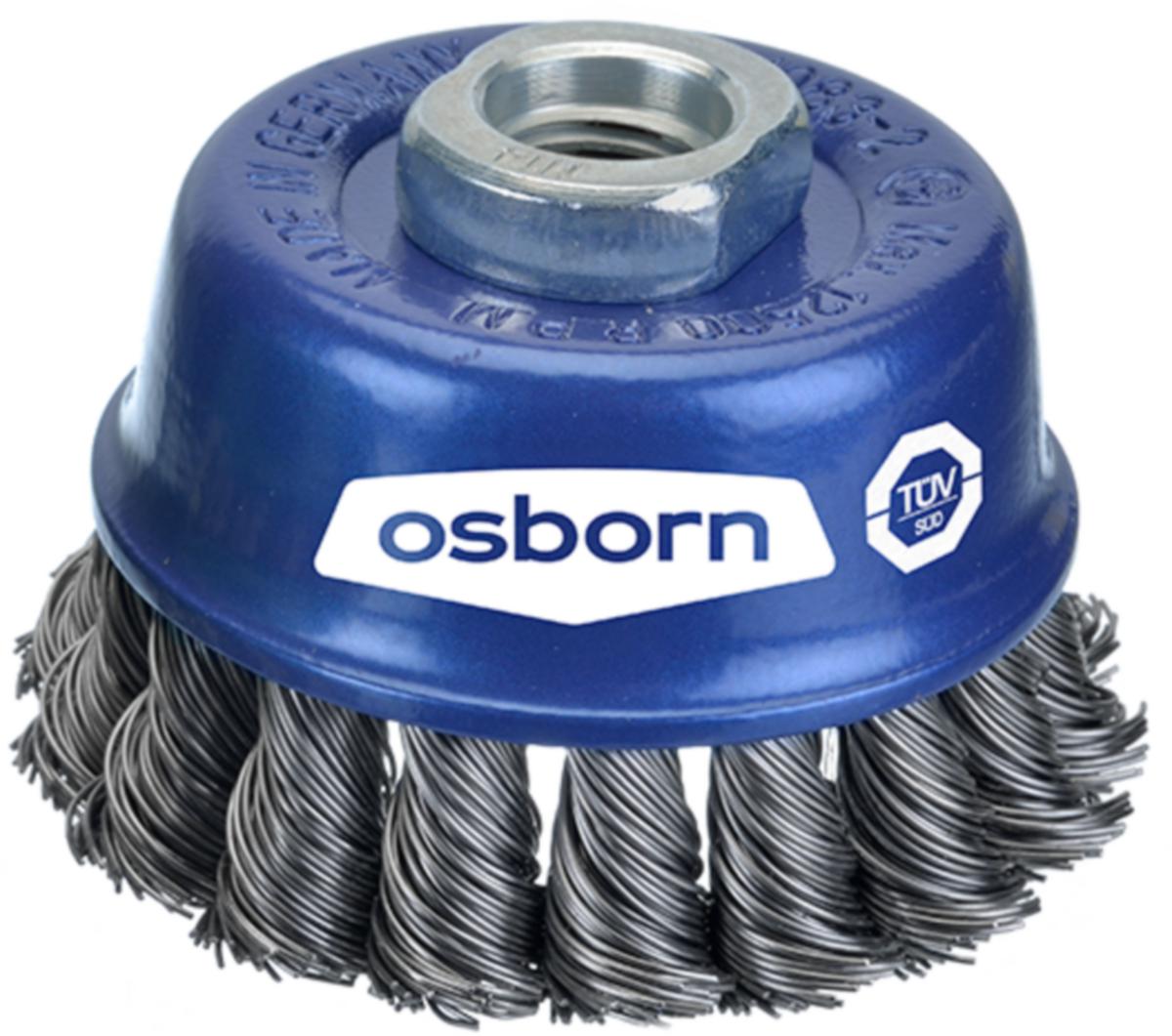Axial-brushed Osborn Superior, twisted wire - SHAFT GRINDER M14 OSBORN D65 0.35 TWISTED STEELWIRE