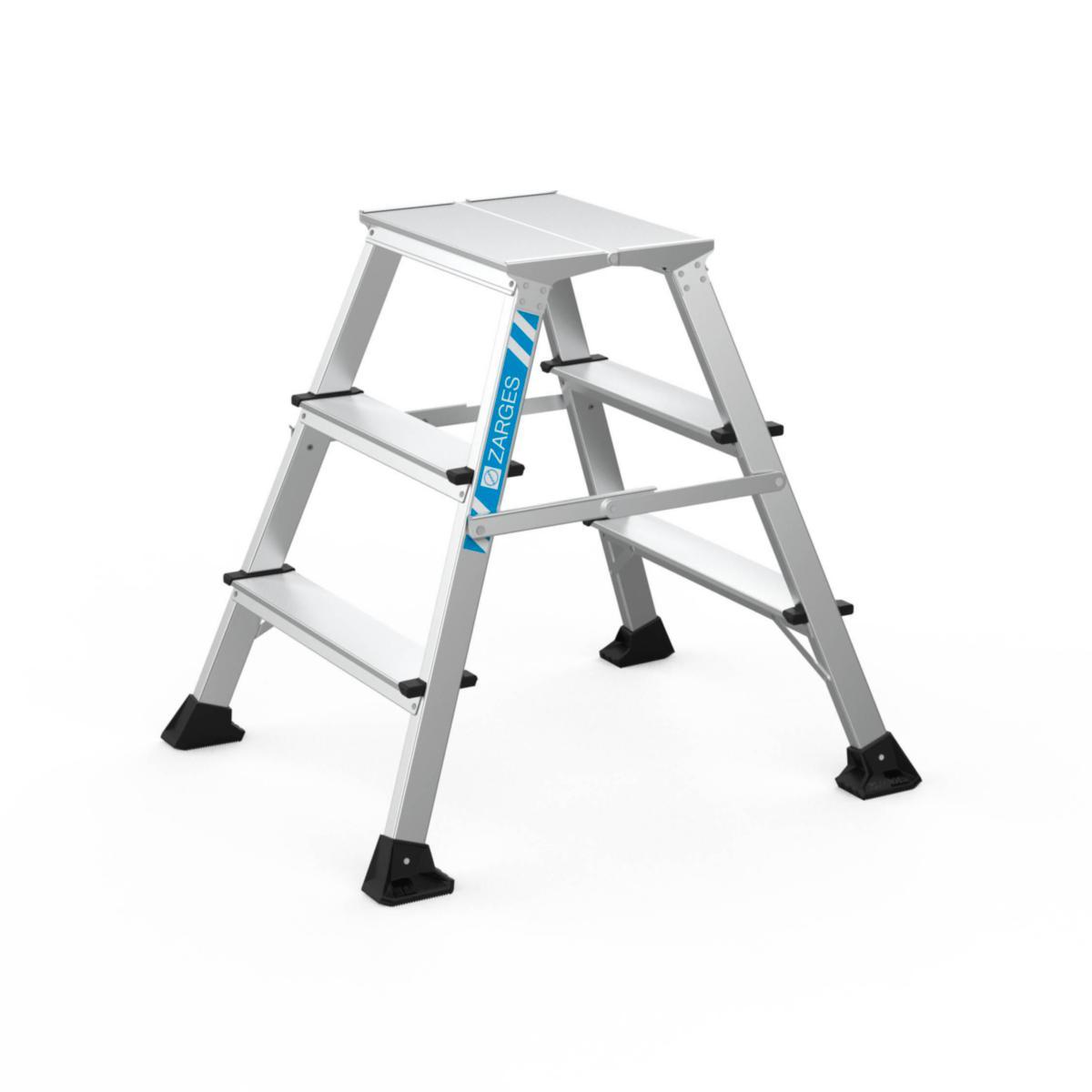 Arbetsbock Zarges XLstep P smal - ARBETSBOCK ZARGES XLSTEP P SMAL PLFH 0,74M 2X3 STEG