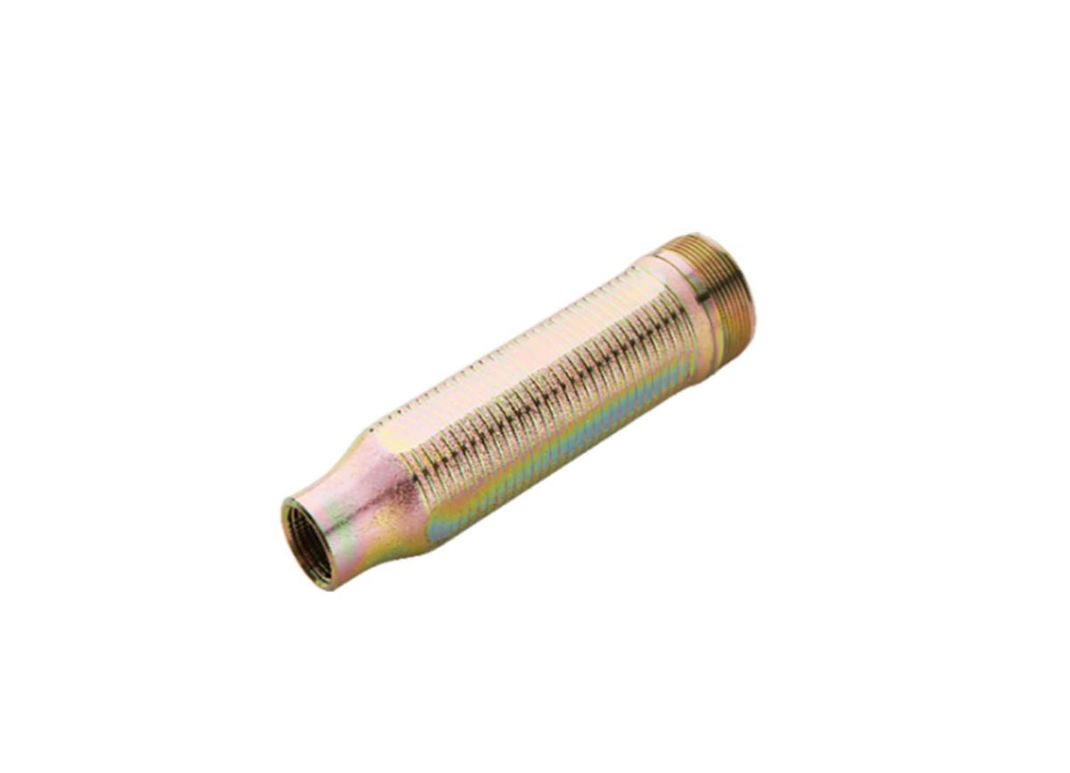 Straight reducing nipple Grooved M36 PT to sprinkler hose, a-collection - Straight Spr. hose reducer R20 BSP KNURLING 140 MM LONG