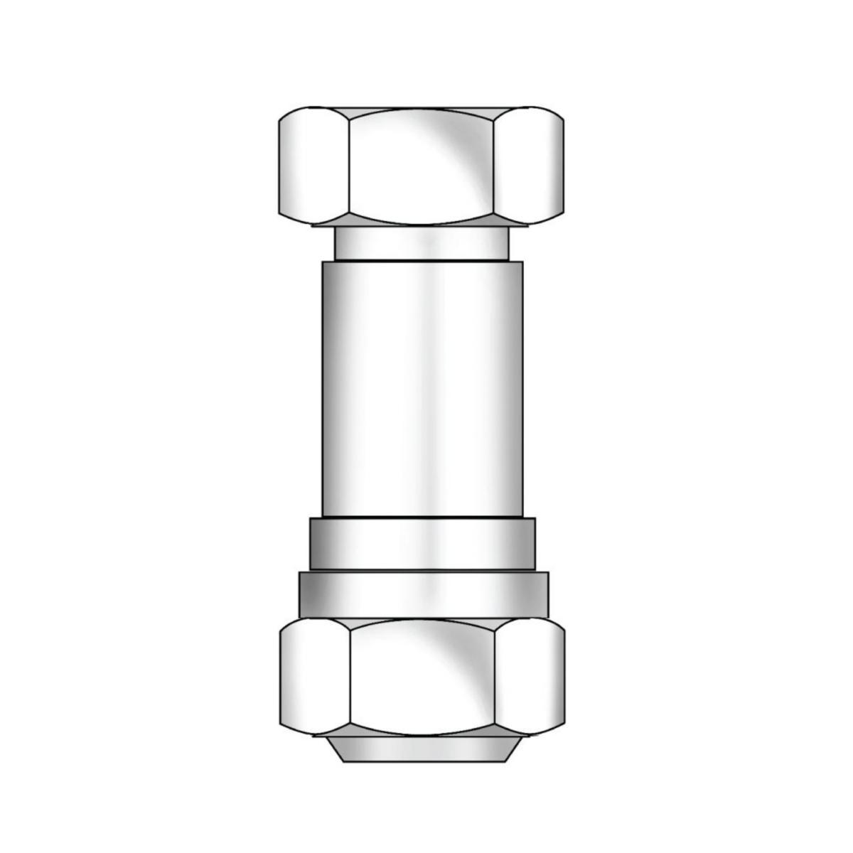 Extension coupling, MMA - MMA EXTENSION COUPLING. M22x15 INCLUDING CONES 12 AND 15