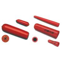 Cable cap conical, red