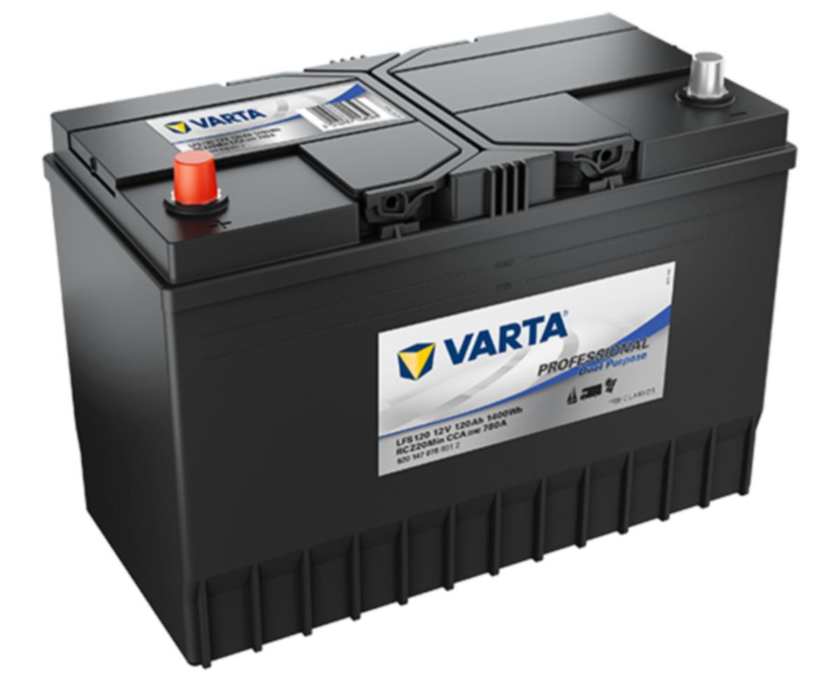 Fritidsbatteri Varta Proffesional - FRITIDSBATTERI START 12V 120AH VARTA PROFFESIONAL DUAL LFS120
