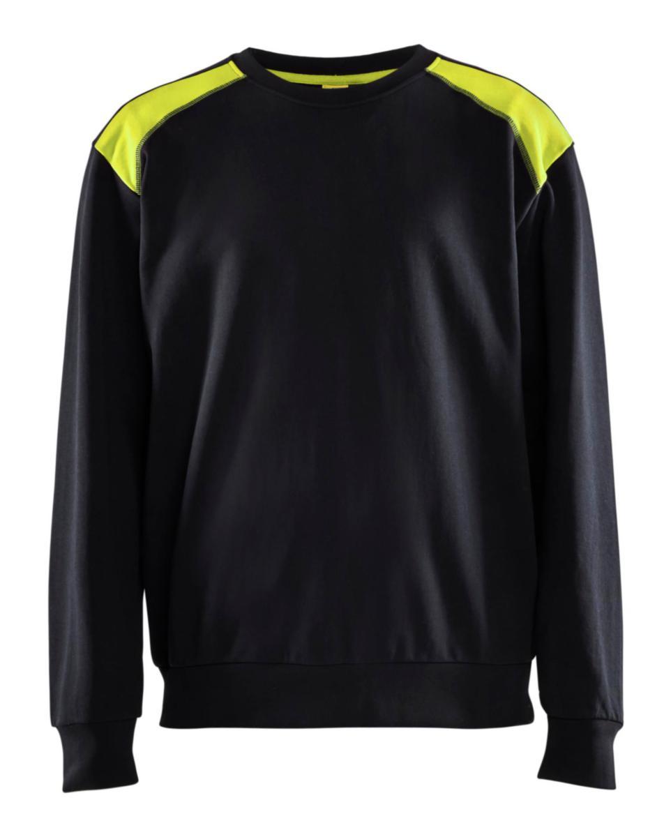 Sweatshirt Blåkläder 3580-1158 - SWEATSHIRT BLK 3580-1158 SVART /GUL STL XL