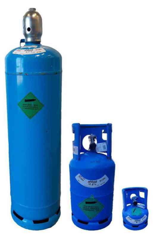 9 kg R32 gas cylinder (W21,7×1/14″ valve) - Refrigerant Boys