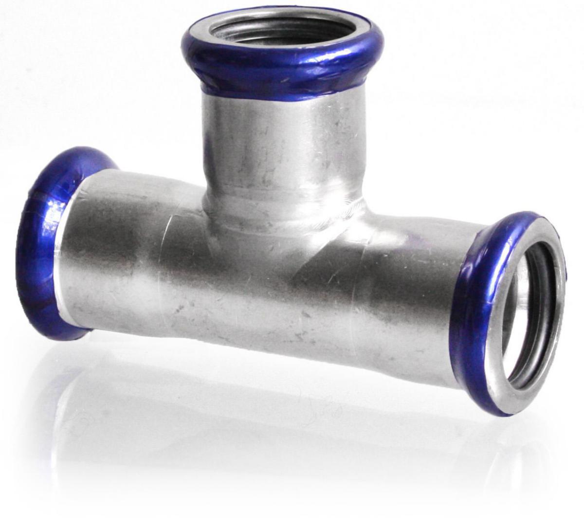 T-pipe, stainless steel 316L, A-press, a-collection - 18 TEE EQUAL M ST. 316L A-PRESS