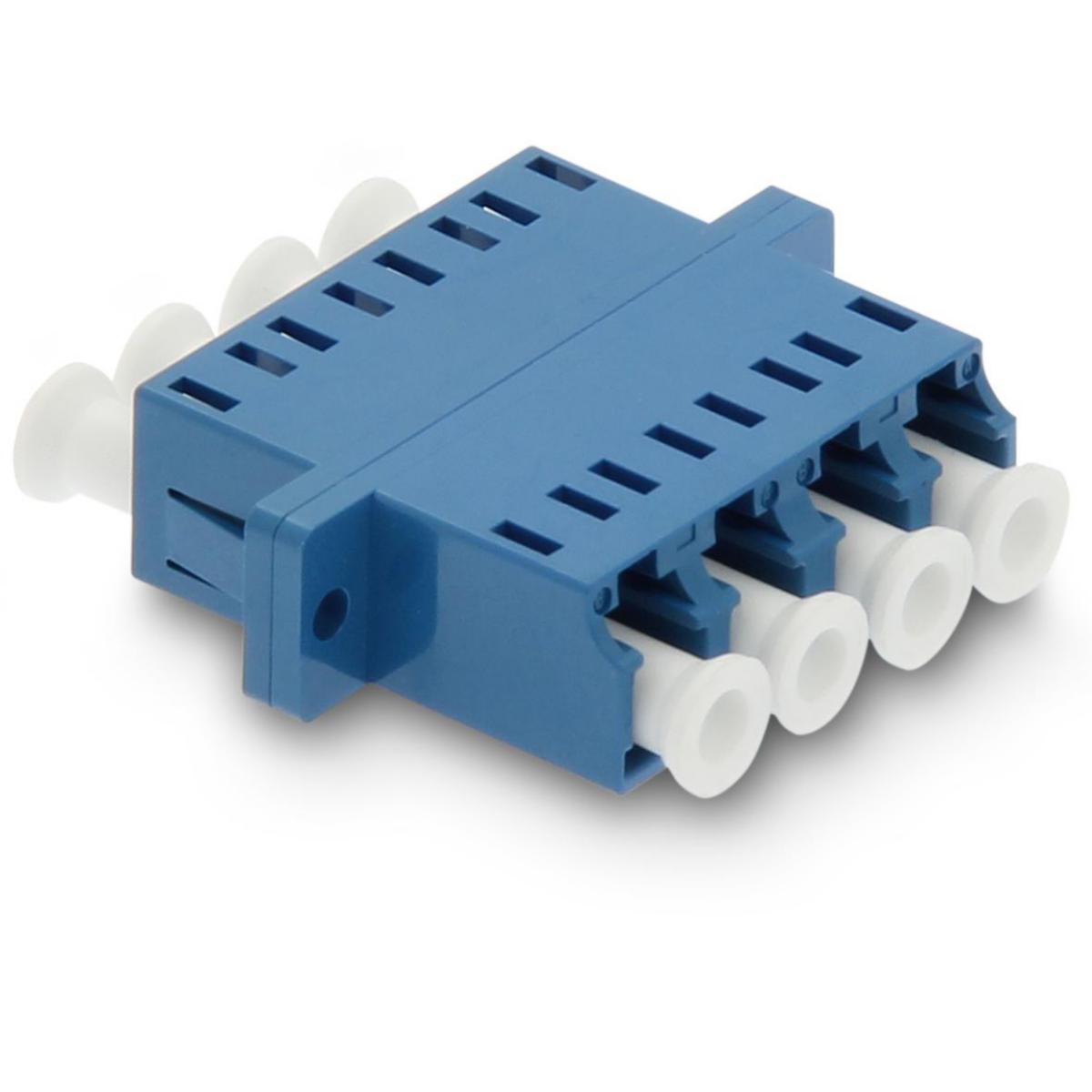 Fibre splice connectors Single mode OS2, Eurolan - ADAPTER 4XLC SM UPC BLUE 36B-S1-4LC-BU