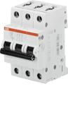 Miniature circuit breaker, 3-pole. 6 kA S203 C