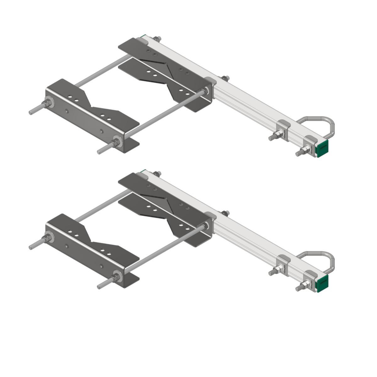 Offset parallellfäste Ø120-250, 1 set - OFFSET PARALLELLFÄSTE Ø120-250 1 SET