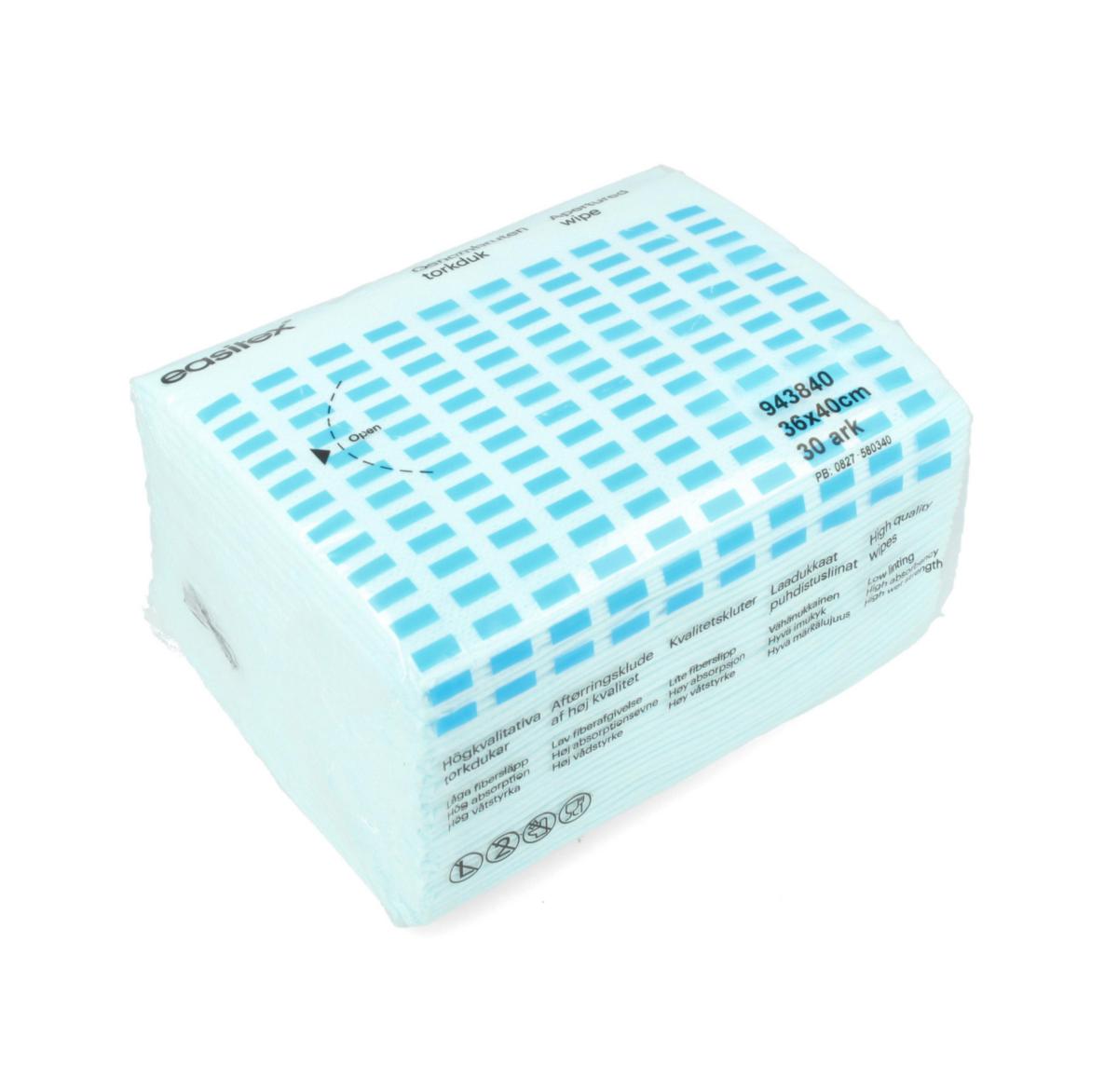 Wipes Easitex Plus Turquoise - EASITEX BROKEN Z-FOLDED 8X30
