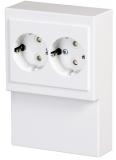 Socket box with Impressivo wall outlet