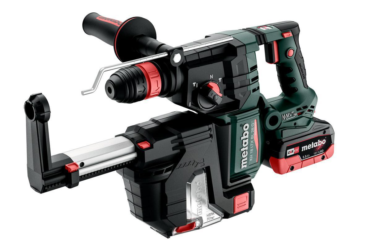 Kombihammare Metabo KH 18 LTX BL 28 Q SET ISA - KOMBIHAMMARE METABO KH18LTX-28 Q 18V 2X5,5AH-LIHD DAMMUTSUG