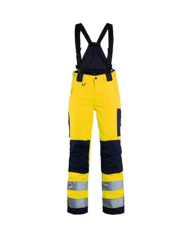 Hängsle Hi-Vis gul varsel/reflex, bred nylon/resår