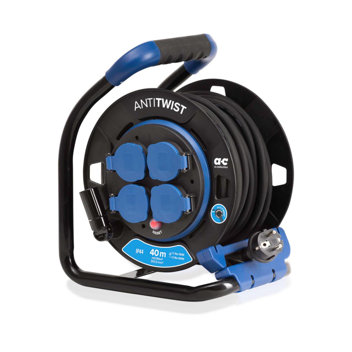 Kabelvinda 3G x 1,5, IP44 - KABELVINDA 40M H07RN-F 3G1,5