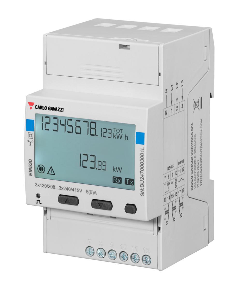 Elmätare EM530 - ENERGIMÄT MID N-FAS 5A M-BUS EM530DINAV53XM1PFB