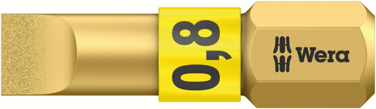 Bits Wera 800/1 BDC för raka spår - BITS WERA 800/1 BDC 0,8X5,5 LÄNGD 25MM