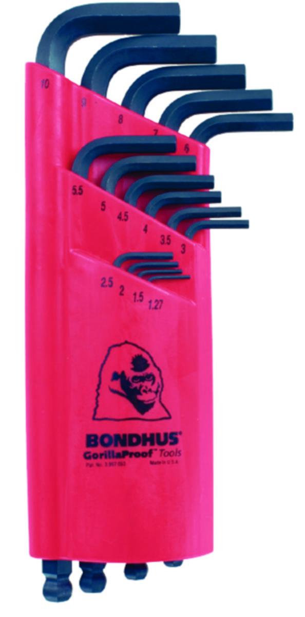 Allen key set bondhus - ALLEN KEY SET BONDHUS BLX15 1.27-10MM BALL HEAD
