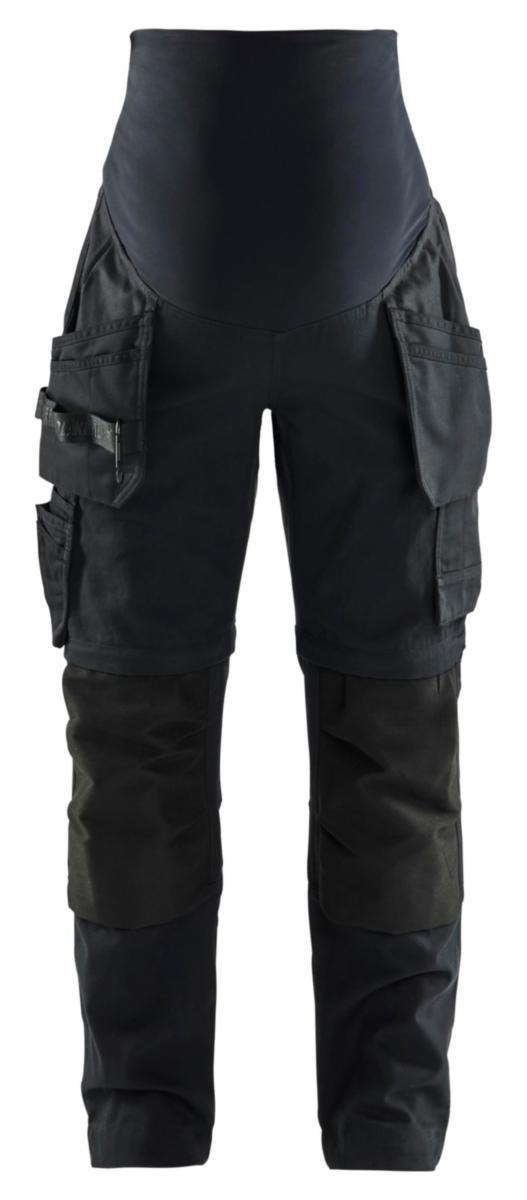 Gravidbyxa/Mammabyxa Blåkläder 7103-1344 Zip-off - GRAVIDBYXA BLK 7103-1344 SVART ZIP-OFF STL M