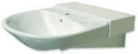 Wall shelf for forward movement of console-mounted washbasin GBG Nautic 5560, Rebase