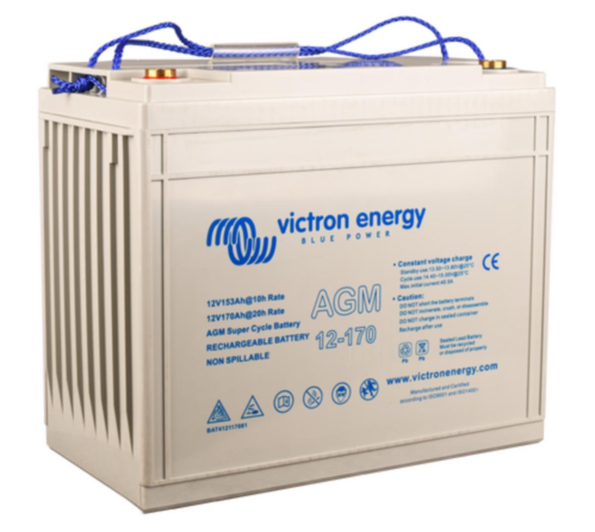 Förbrukningsbatteri Victron Super Cycle AGM - FÖRBRUKN.BATTERI AGM 12V 170AH VICTRON (M8) BAT412117081