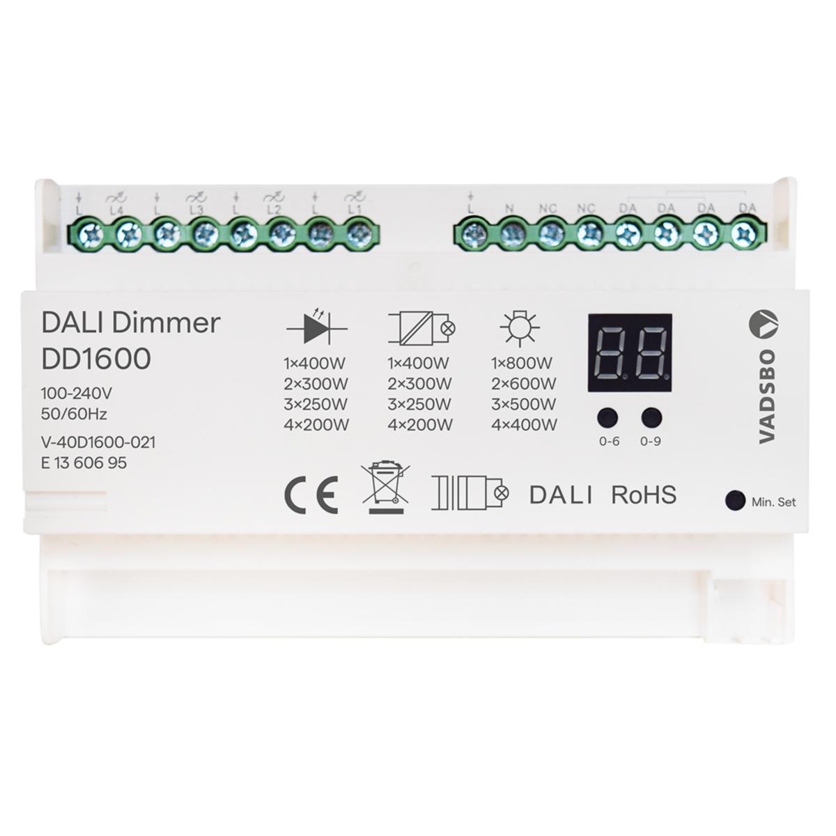 Fasdimmer med DALI-protokoll - FASDIMMER MED DALI-PROTOKOLL DD1600
