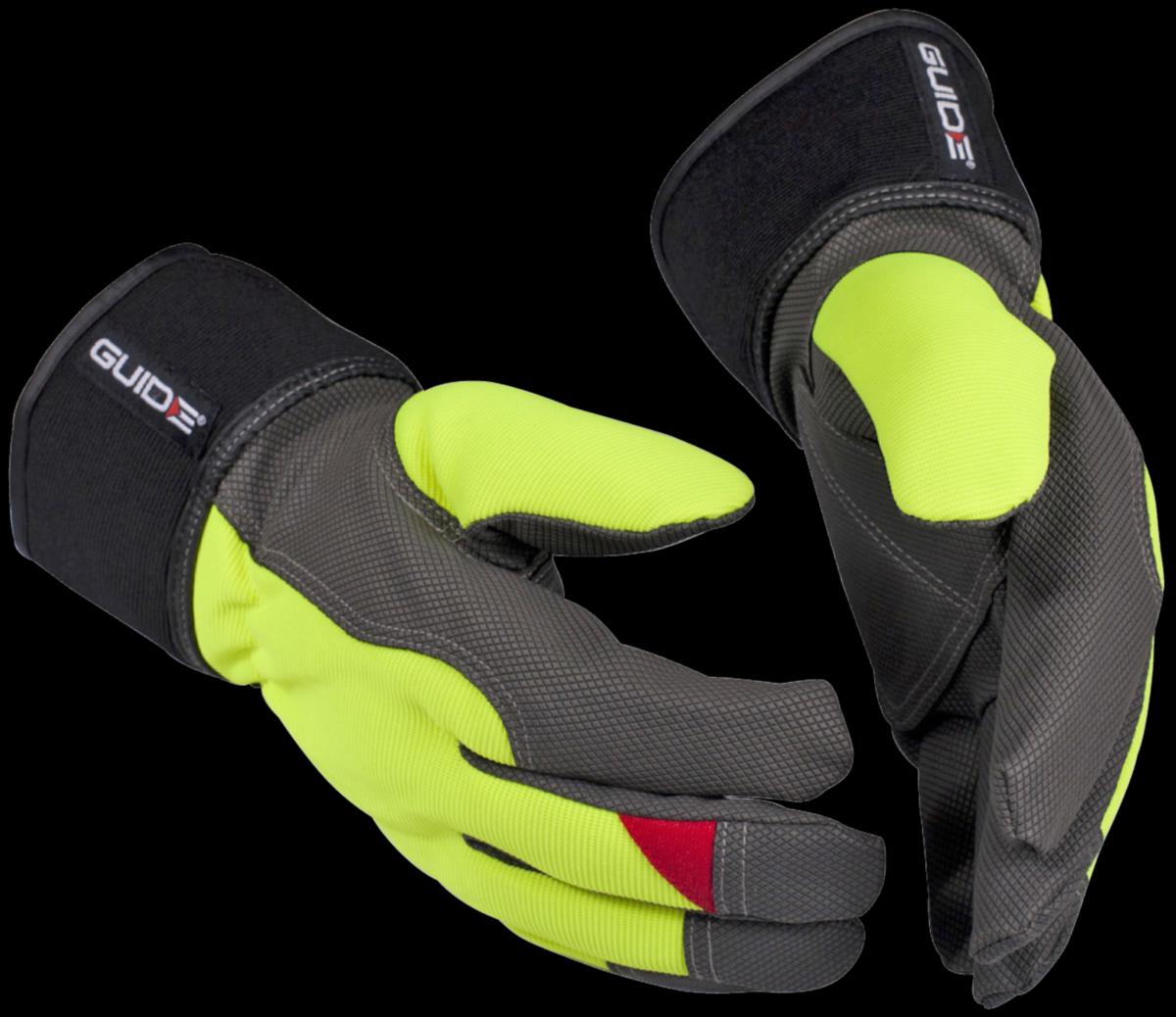 Vinterhandske Guide 5148W - HANDSKE GUIDE 5148W SYNTET HI-VIZ FODRAD KRAGE STL 10