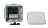 Junction box IP55 click cover white cable seal, Schneider