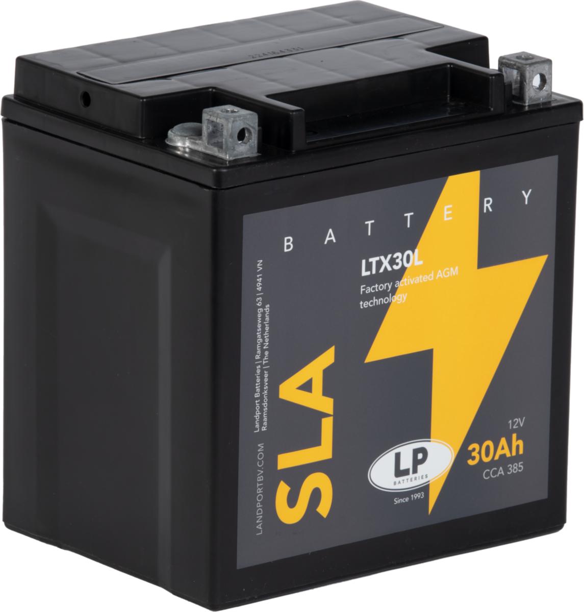MC-batteri SLA Landport - MC-BATTERI SLA 12V 30AH LANDPORT YTX30L