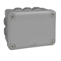 Junction box IP55 screw cover grey cable seal, Schneider