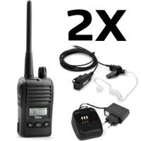 Com radio Freetalk Mini, 2 units, headset & charger