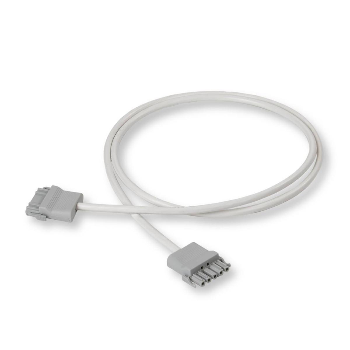 HF-kablage skärmat RQQ 5G1,5 mm² med grå stickkontakt NCC51S.G och grå hylskontakt NCC52S.G - KABL RQQ 5G1.5 SKÄ 4M GRÅ NCL550W15040G