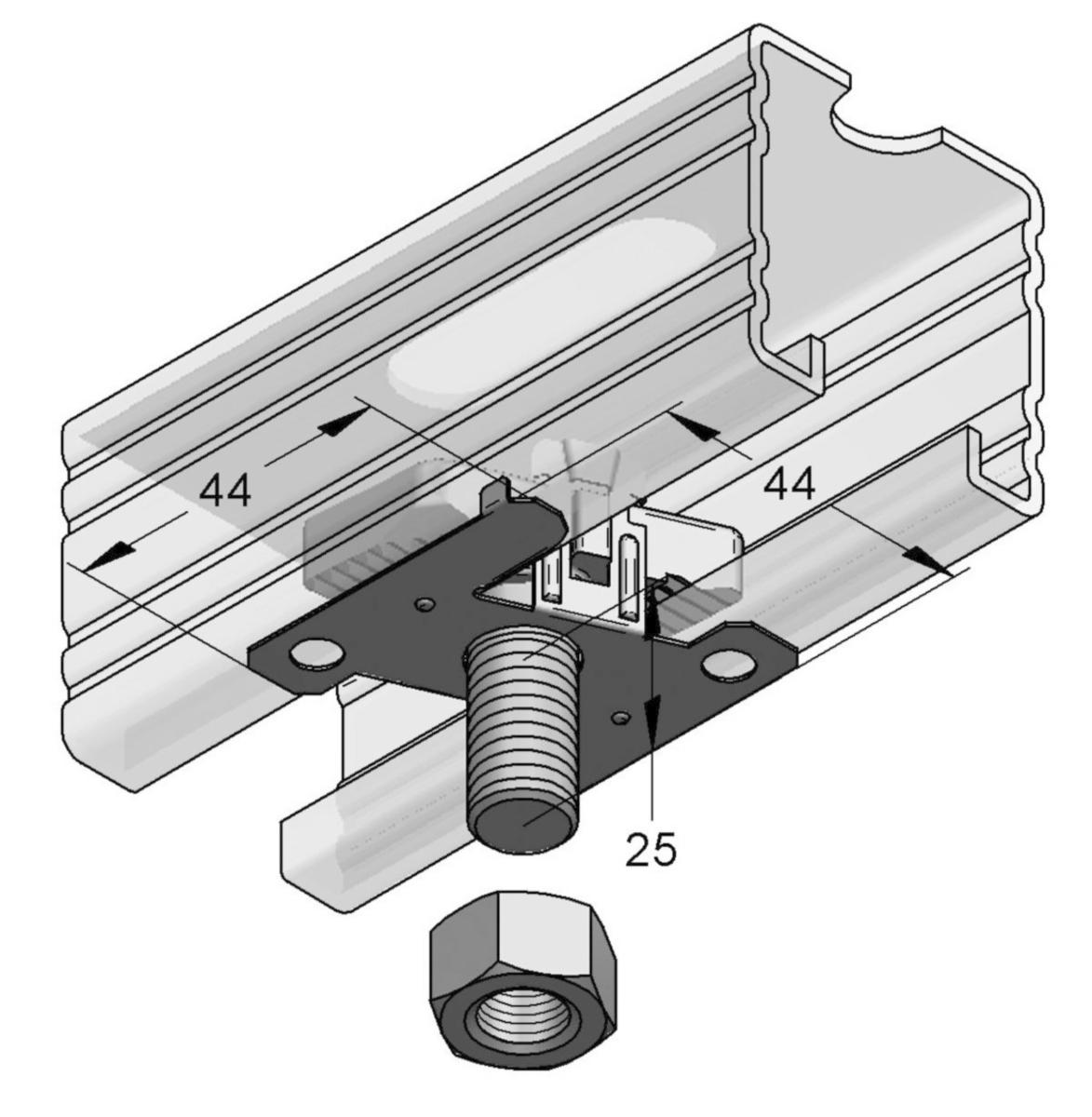 Mounting Bolt for EF Stex 45, MEFA - EF MTB M12X40 MOUNTING BOLTS. ERGOFAST