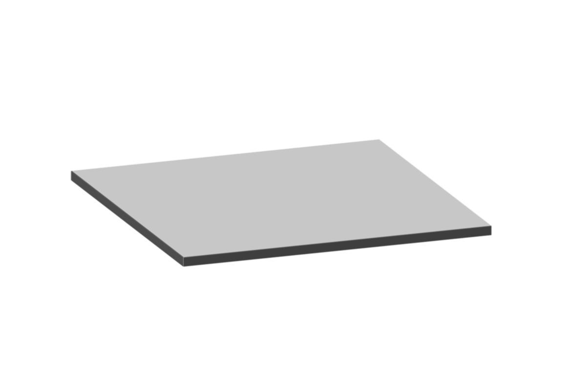 Bordsskiva WFI till rullbord grå Laminat - BORDSSKIVA WFI TILL  RULLBORD 800X800 MM GRÅ LAMINAT