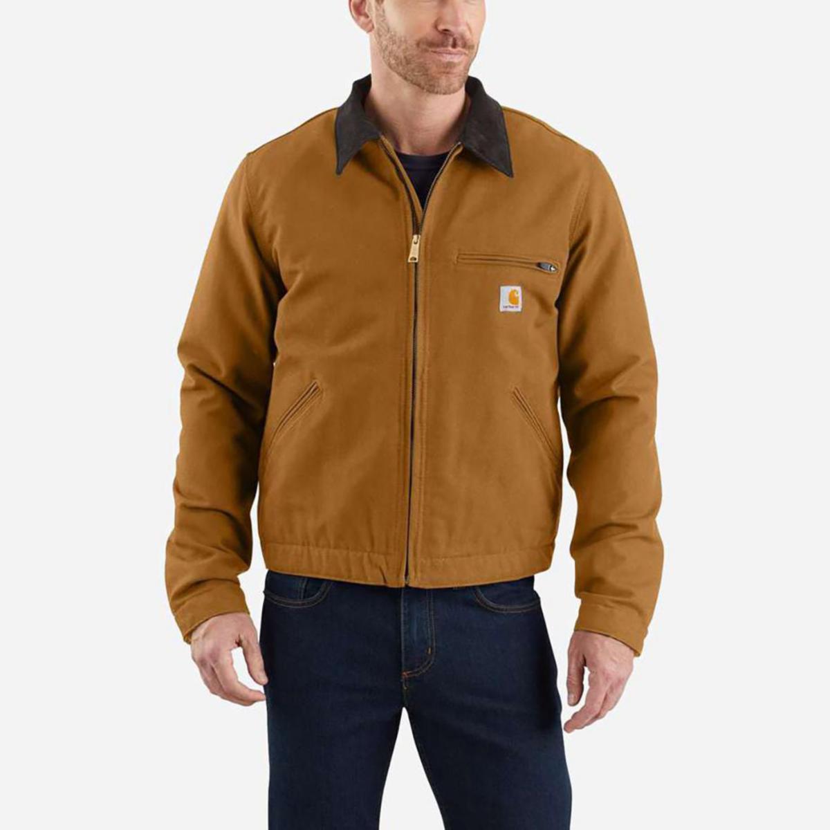 Jacka Carhartt 103828 Duck Detroit - JACKA CARHARTT 103828BRN DUCK DETROIT BRUN STL M
