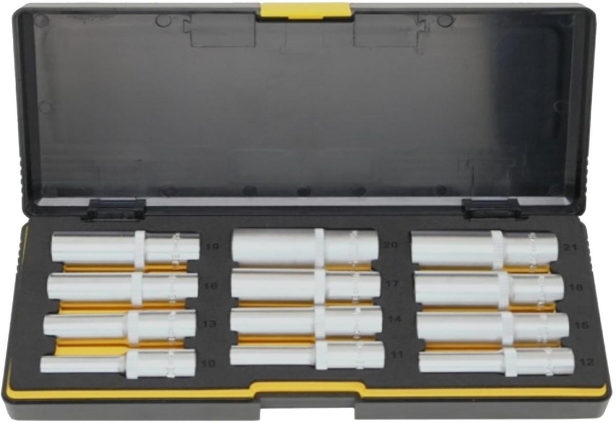 Socket Set Ironside 1/2" long - SOCKET SET 1/2" IRONSIDE DEEP 12PCS 10-21MM 203172