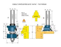 Spröjssats Cobolt HM "Antik"