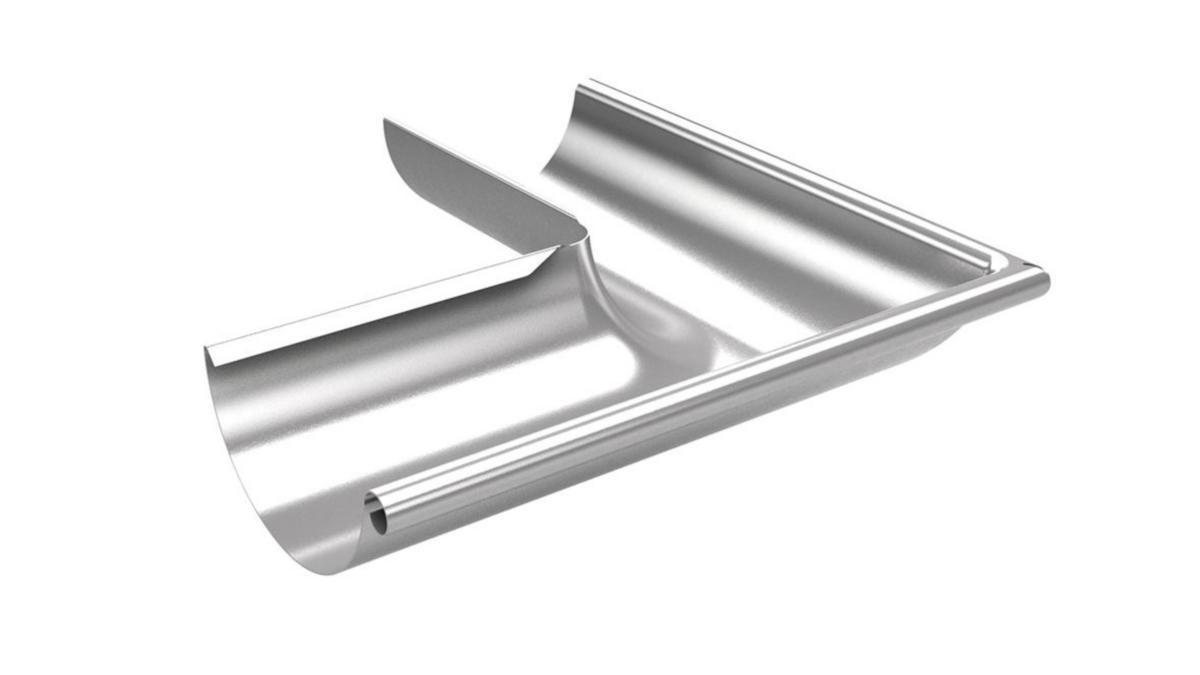 Rännvinkel Ytter 125 90°, Plannja - RÄNNVINKEL YTTER 125-90GR SILVERMET. 45 PLANNJA