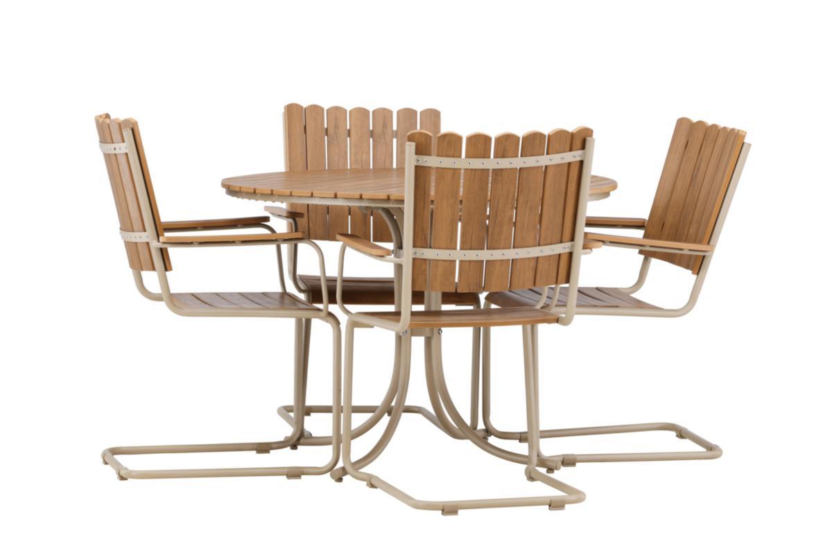 Matgrupp, Holmsund - MATGRUPP 4 STOLAR BEIGE/NATUR HOLMSUND VENTURE DESIGN