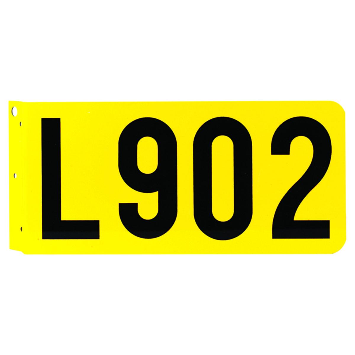 Flygnummerskylt F24 - FLYGNUMMERSKYLT F24 DUBBELSID