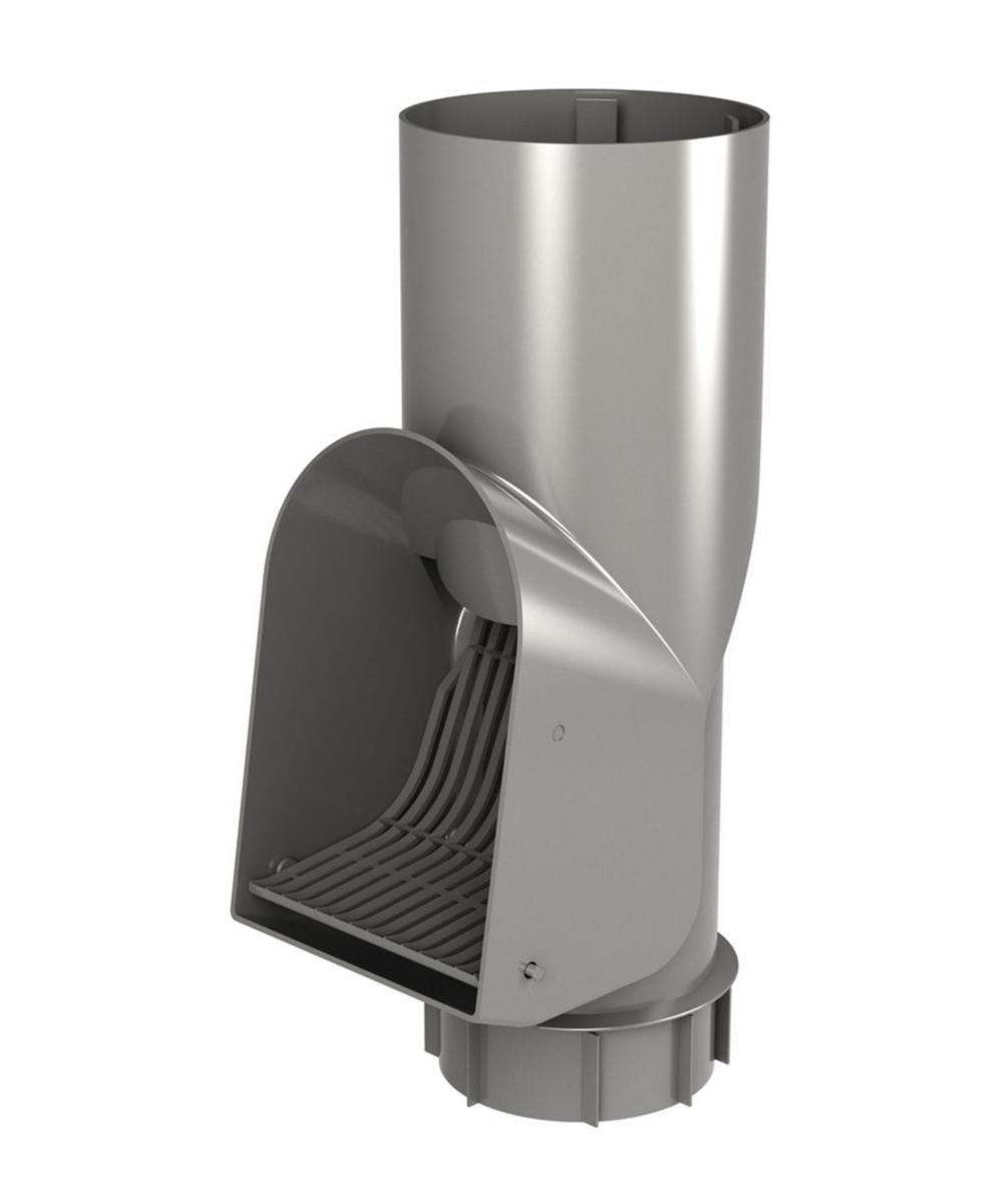 Leaf separator for downspout - LEAF SEPARATOR "LÖVIS" DARK SILVER 15, SELF CLEANING