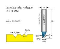 Dekorfräs Cobolt HM "Pärla"