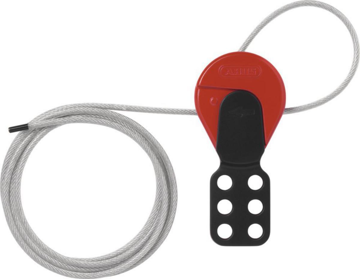 Saxlås universal med vajer - VAJERLÅS ABUS SAFEFLEX C515 INKL WIRE 5MTR UNIVERSAL