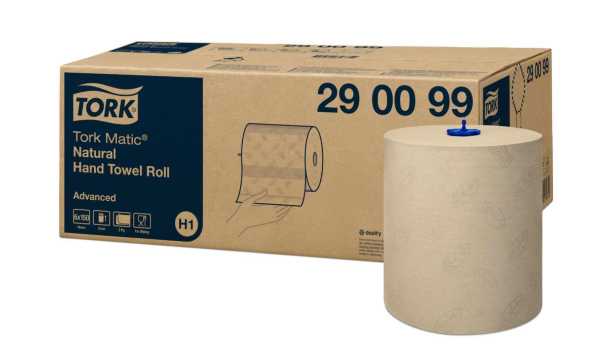 Handduk Tork Matic H1 - TORKRULLE HANDDUK MATIC® H1 NATUR MJUK 150M/RL 6RL/FRP