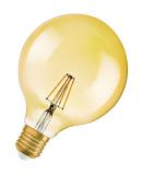 LED-lampa Vintage 1906, Glob, Guld, dimbar